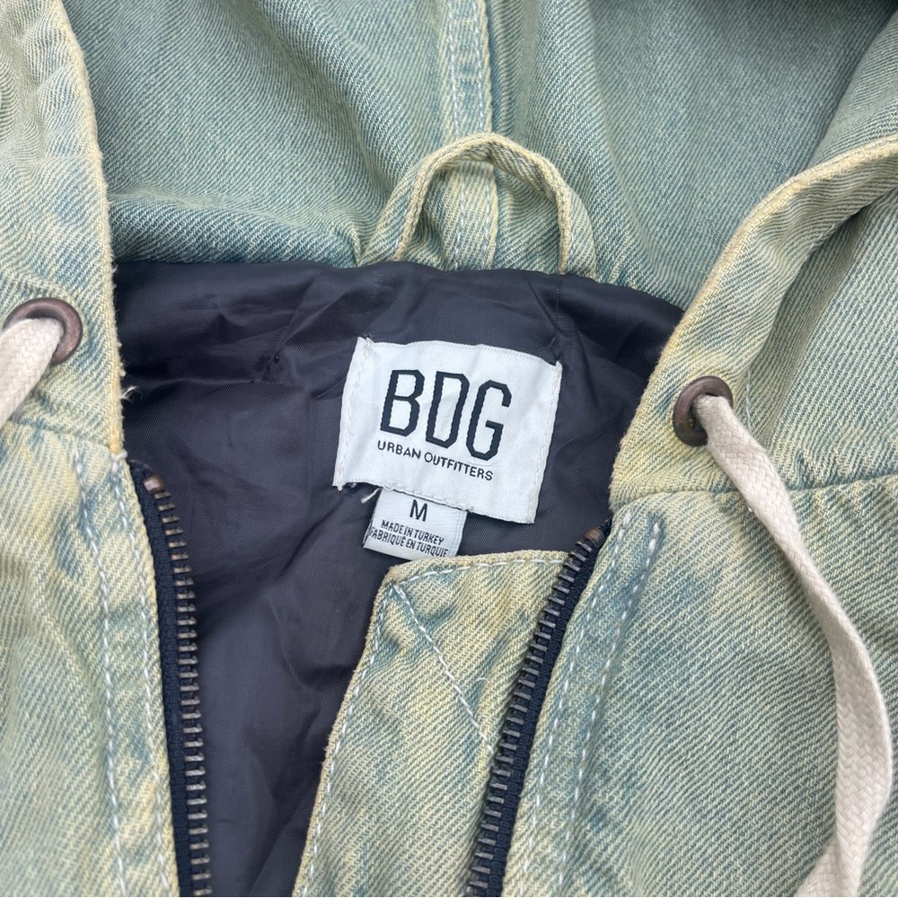Acid Wash Oversized Denim Hoodie - Picture 5 of 8